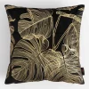 Poszewka w monstery czarna AMBRO 45x45 cm