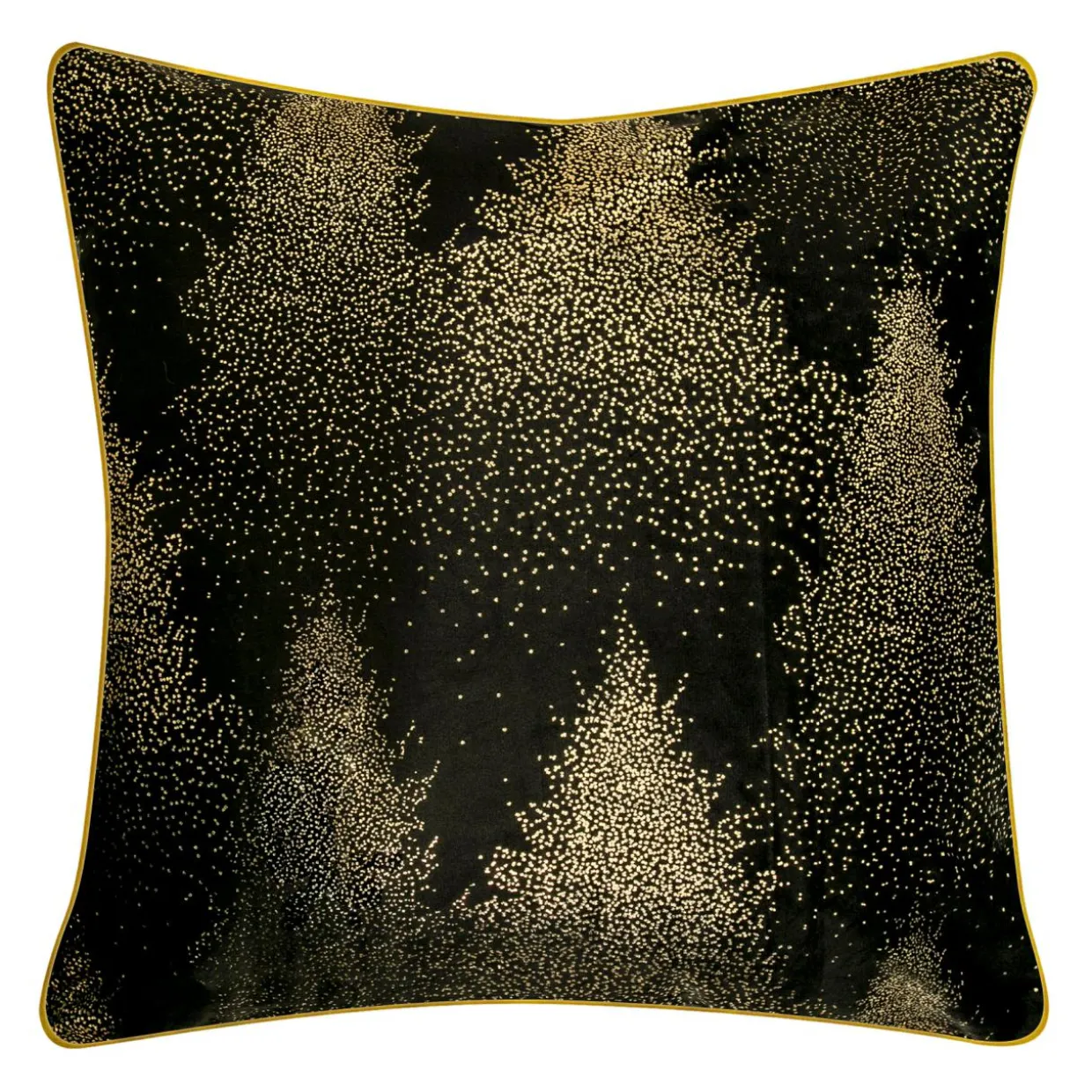 Poszewka welurowa czarna ALASKA 45x45 cm