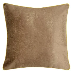 Poszewka welurowa taupe ALASKA 45x45 cm