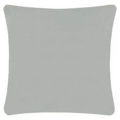 Poszewka welurowa z haftem jasnoszara ANISE 45x45 cm