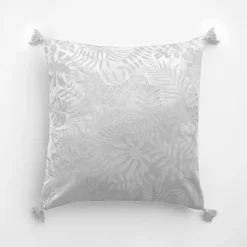 Poszewka welwetowa jasnoszara ADRIA 45x45 cm