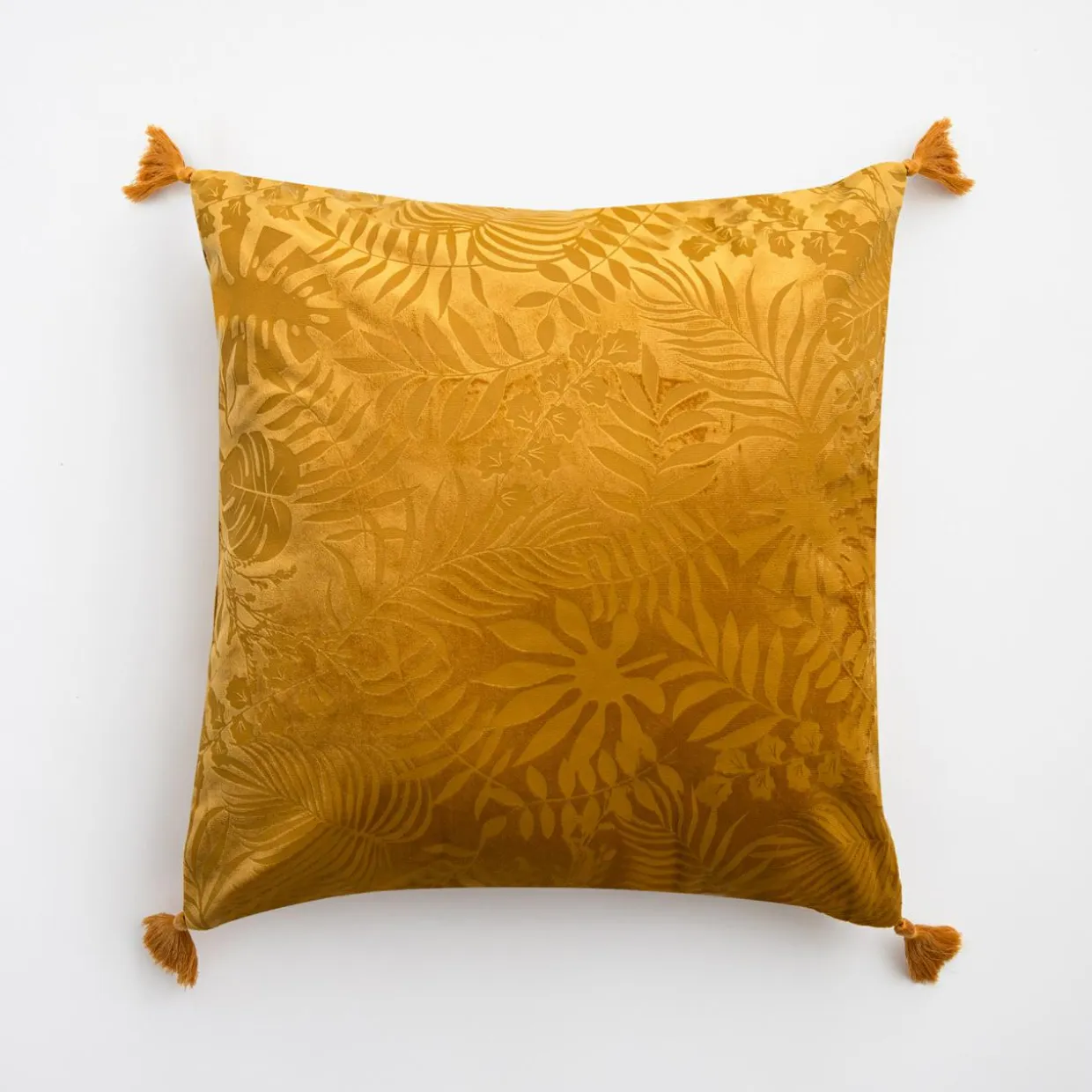 Poszewka welwetowa musztardowa ADRIA 45x45 cm