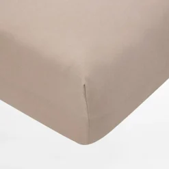 Prześcieradło beżowe JERSEY z gumką 60x120 cm
