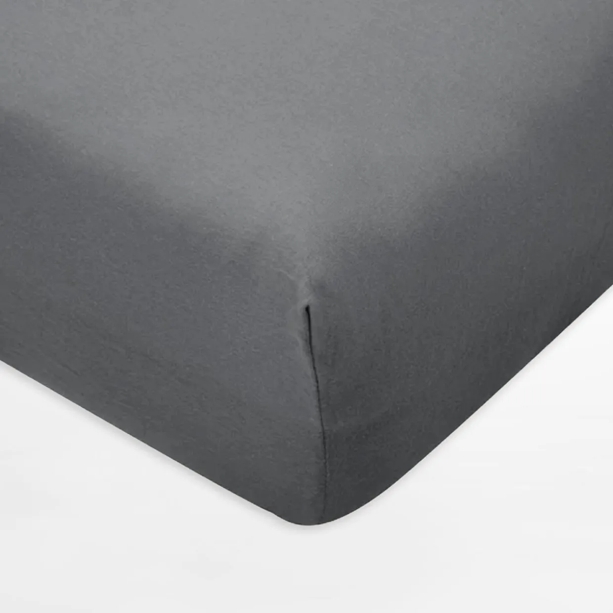 Prześcieradło jersey z gumką ciemnoszare IVETTE 90x200 cm