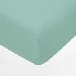 Prześcieradło turkusowe JERSEY z gumką 90x200 cm