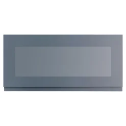 Przeszklony front drzwi PIANO PLUS 80x38,1 szary stalowy mat