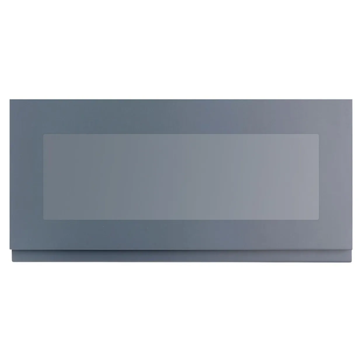 Przeszklony front drzwi PIANO PLUS 80x38,1 szary stalowy mat