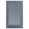 Przeszklony front drzwi PIANO PLUS 60x98 szary stalowy mat