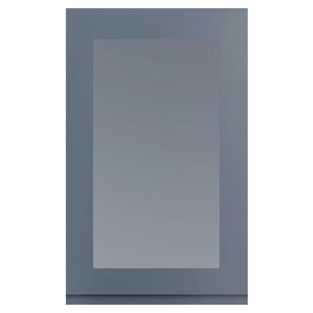 Przeszklony front drzwi PIANO PLUS 60x98 szary stalowy mat