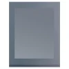 Przeszklony front drzwi PIANO PLUS 60x76,5 szary stalowy mat