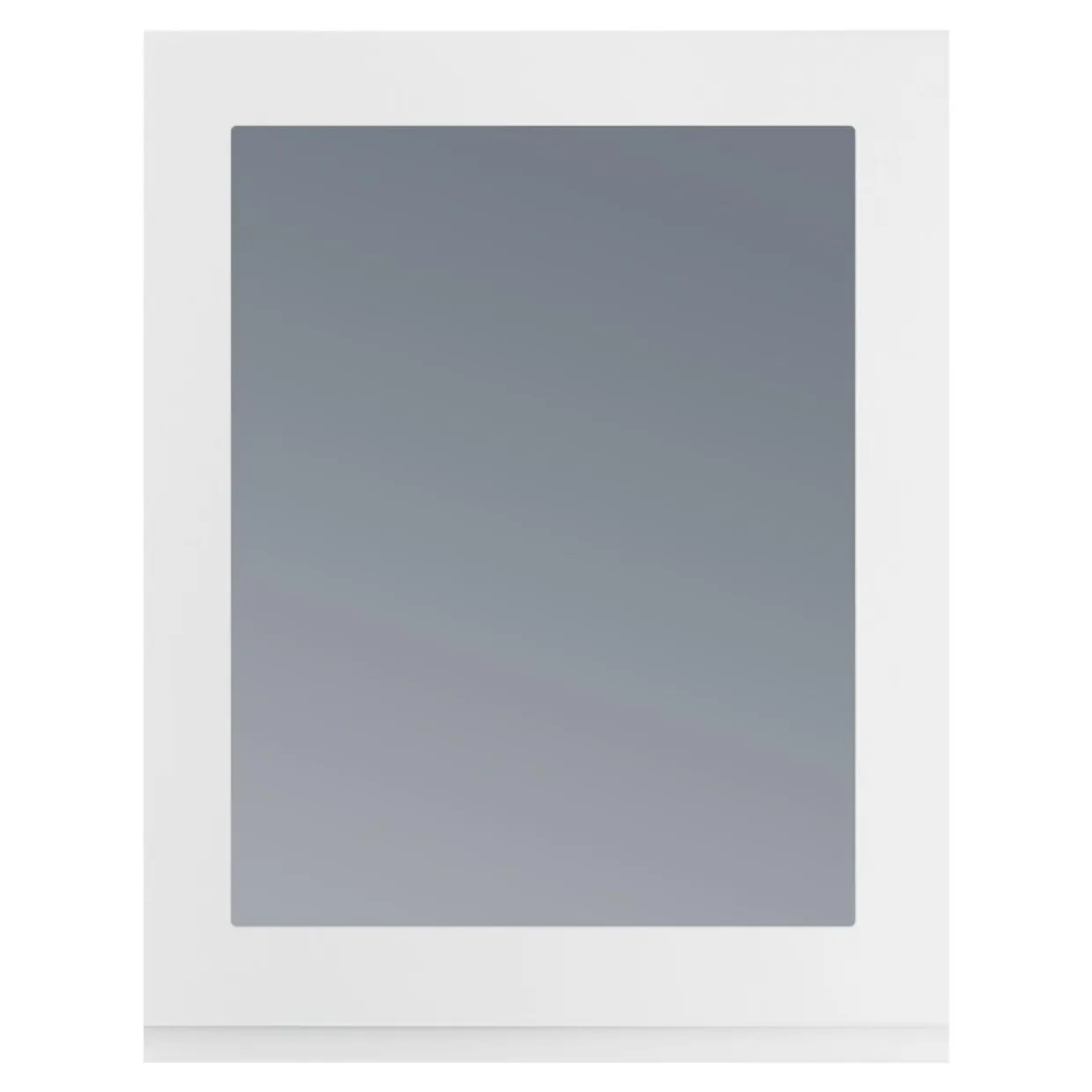 Przeszklony front drzwi PIANO 60x76,5 biały mat