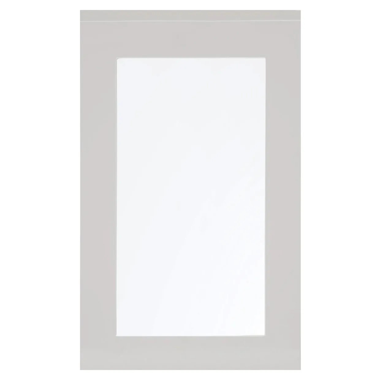 Przeszklony front PIANTA 60x98 szary, wysoki połysk