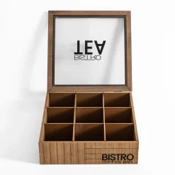 Pudełko na herbatę z 9 przegródkami BISTRO