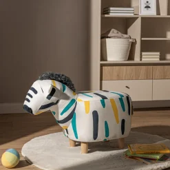 Puf kolorowy zebra TREMY