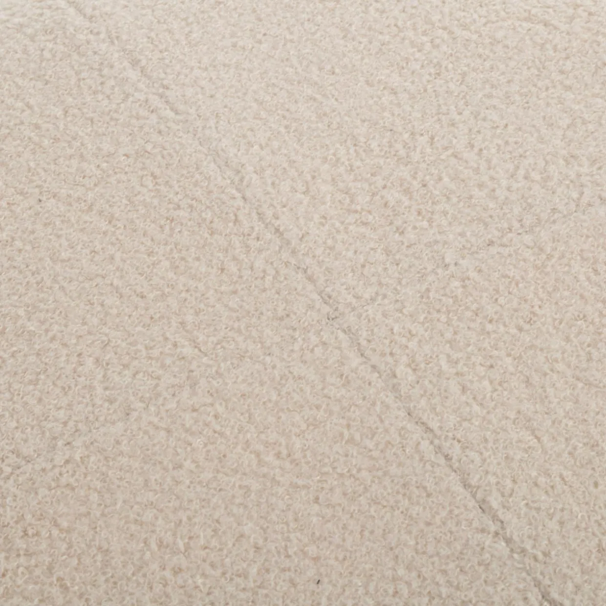 Puf okrągły boucle kremowy IQOMO