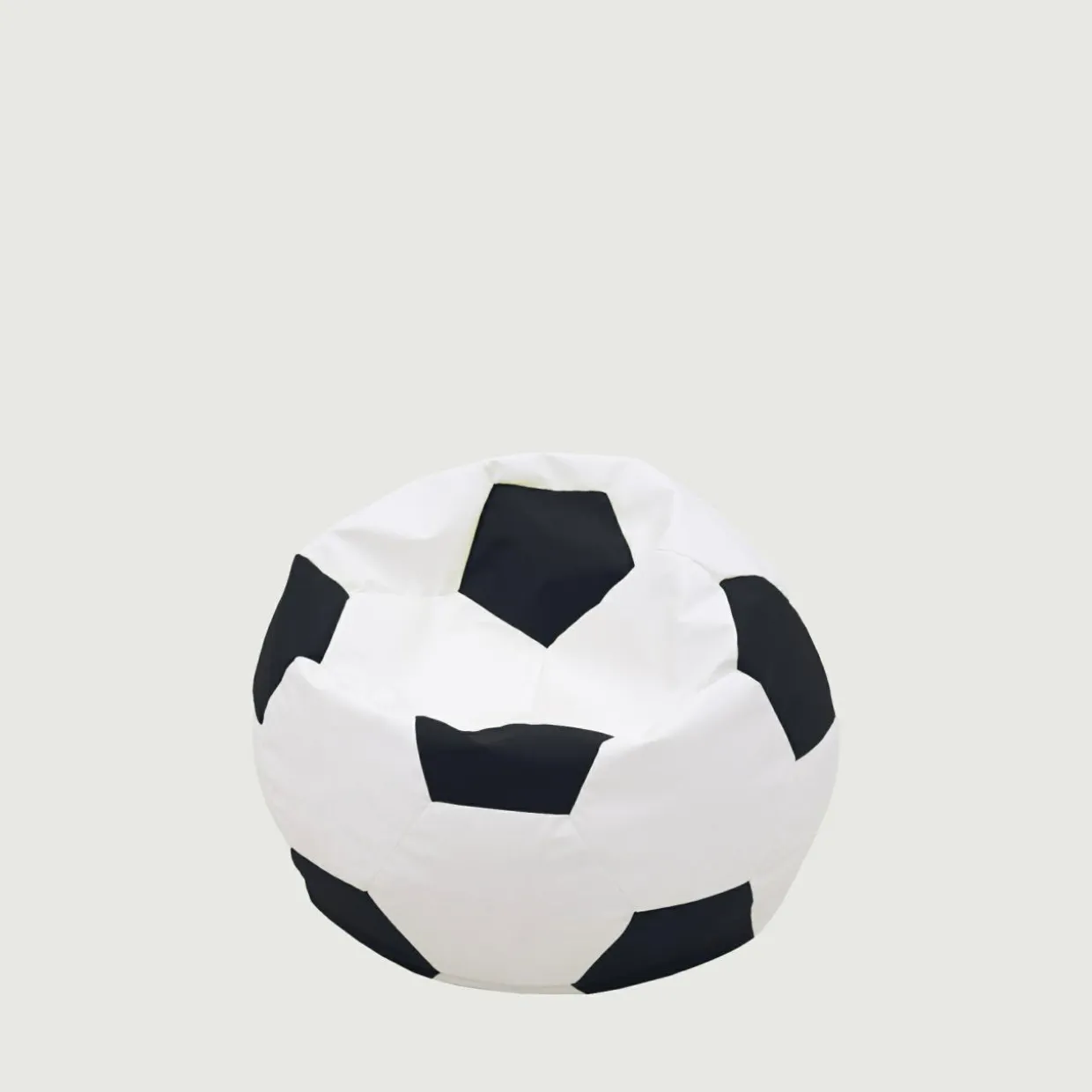 Puf piłka biało-czarny SPORT M