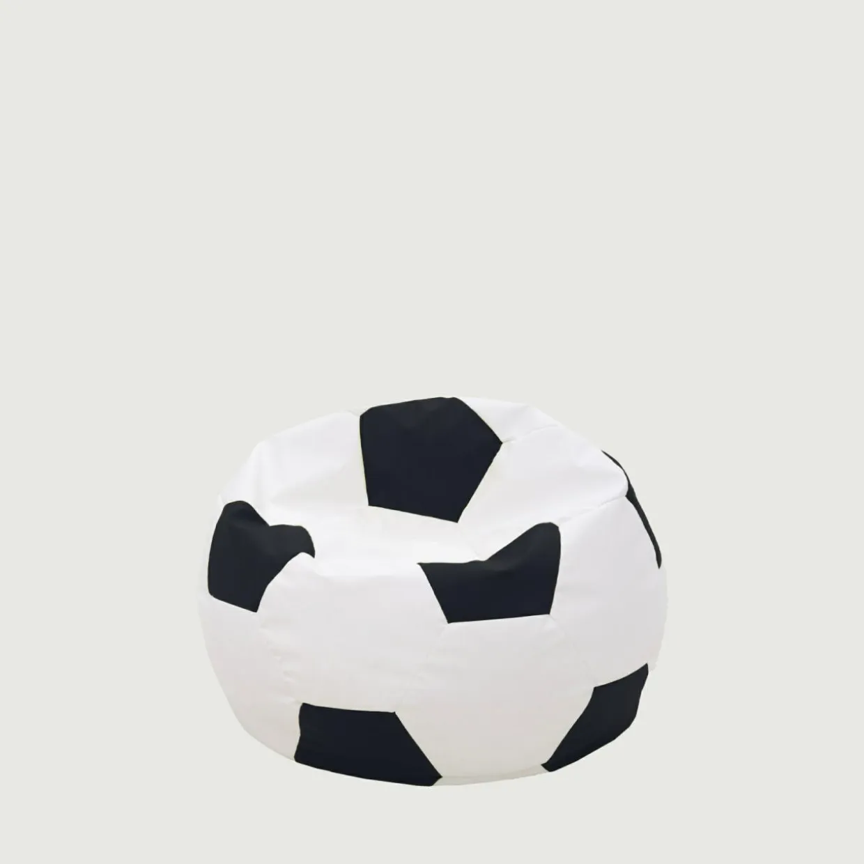 Puf piłka biało-czarny SPORT M