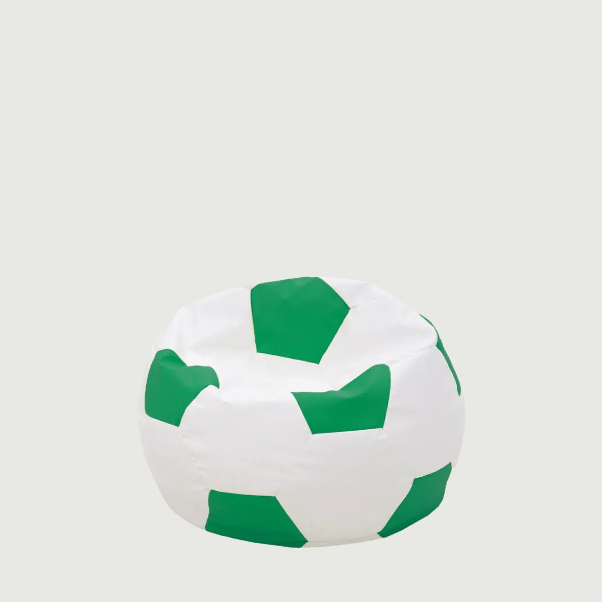 Puf piłka biało-zielony SPORT M