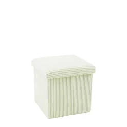 Puf składany biały 38 cm