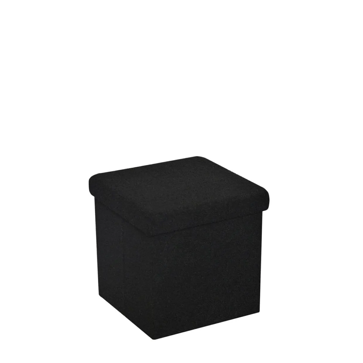 Puf składany BOUCLE czarny 38 cm
