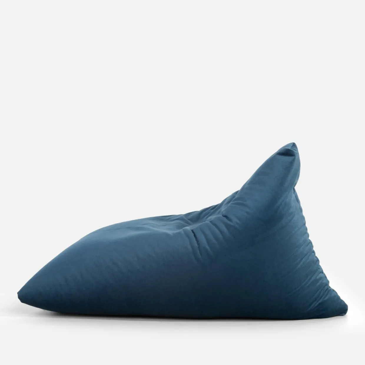 Puf welurowy niebieski RELAX LOUNGER