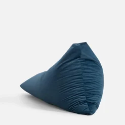Puf welurowy niebieski RELAX LOUNGER