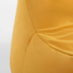 Puf welurowy żółty GOLDEN DREAM MINI