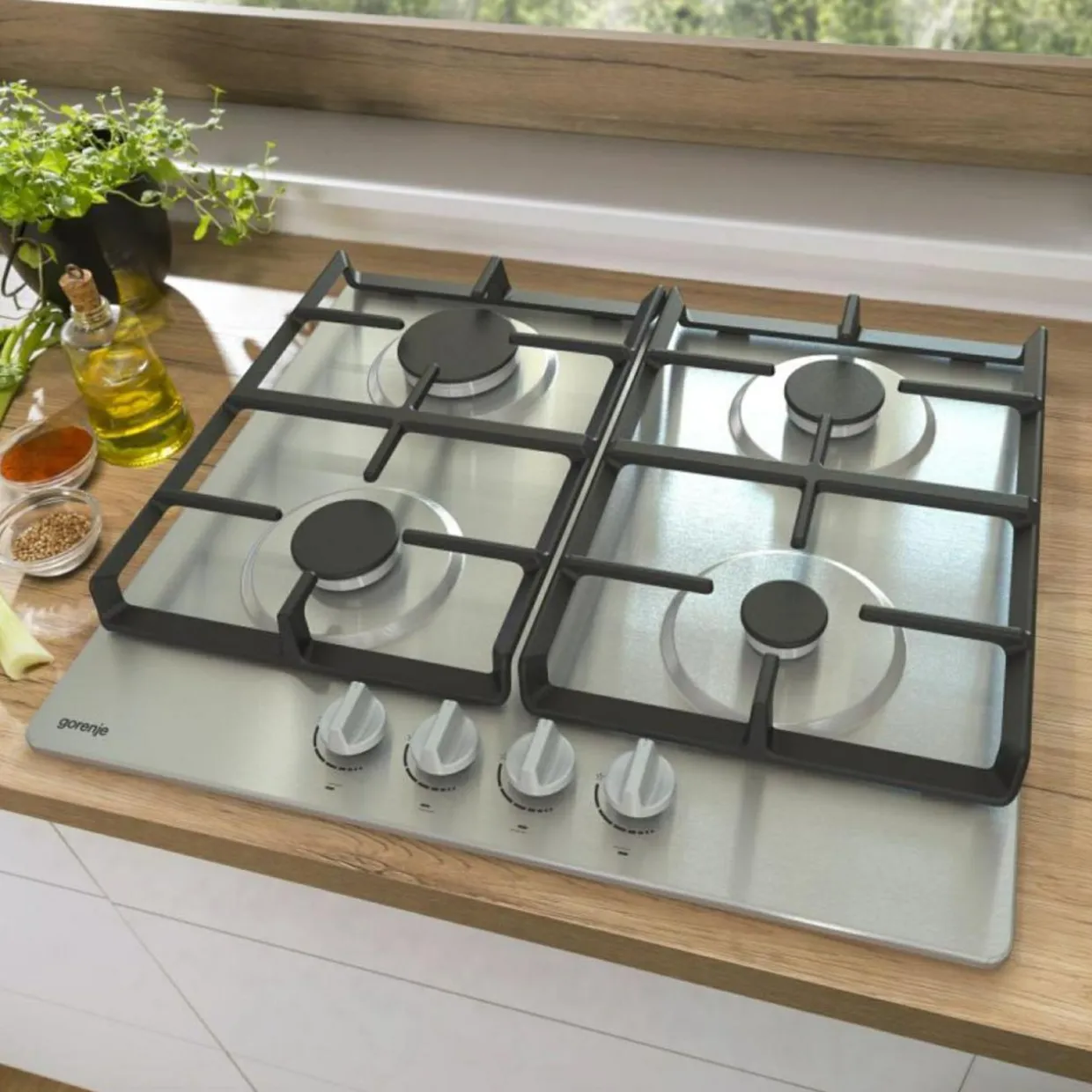Płyta gazowa srebrna GORENJE G641XHC