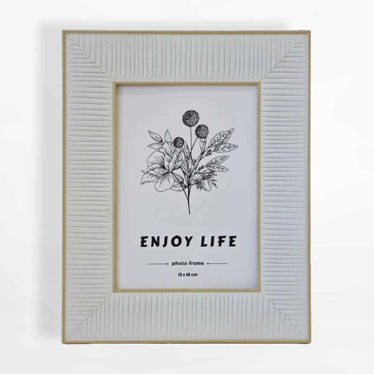 Ramka boho na zdjęcie 13x18 cm biała