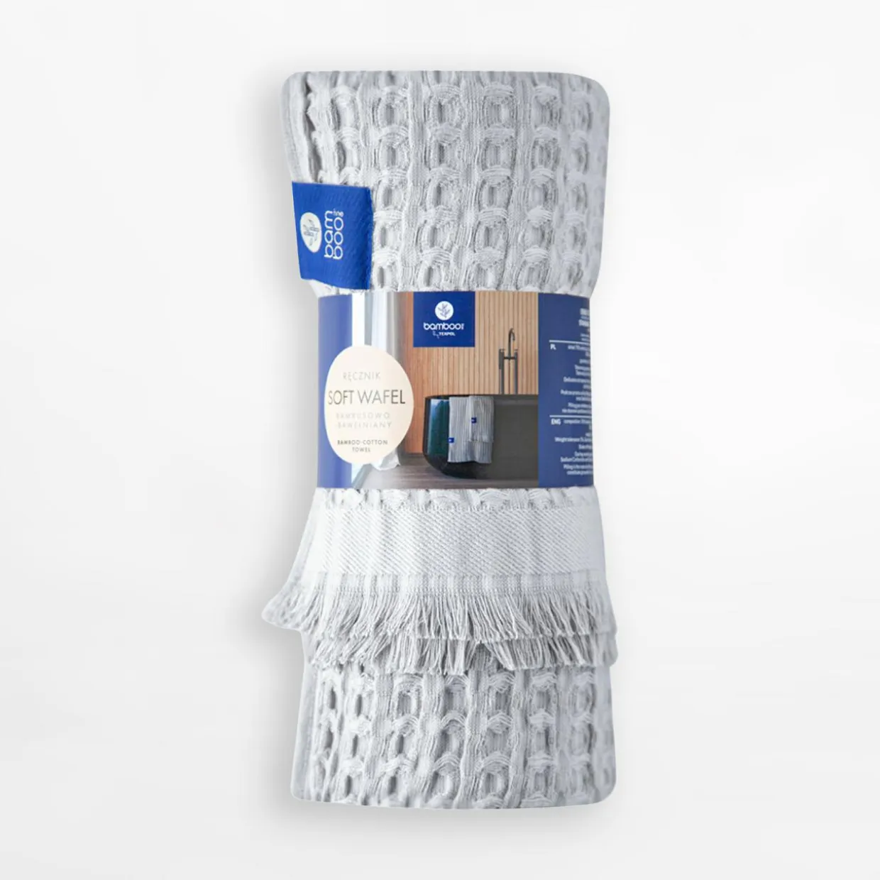 Ręcznik bambusowy srebrny SOFT WAFEL BAMBOO SPA 50x80 cm