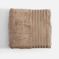 Ręcznik do rąk taupe VELA 50x90 cm