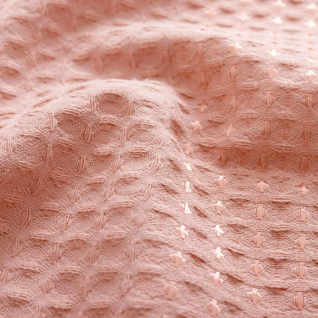 Ręcznik kuchenny różowy WAFEL 40x60 cm
