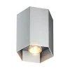 Reflektor natynkowy o geometrycznym kształcie kolor aluminium POLYGON CL 1L