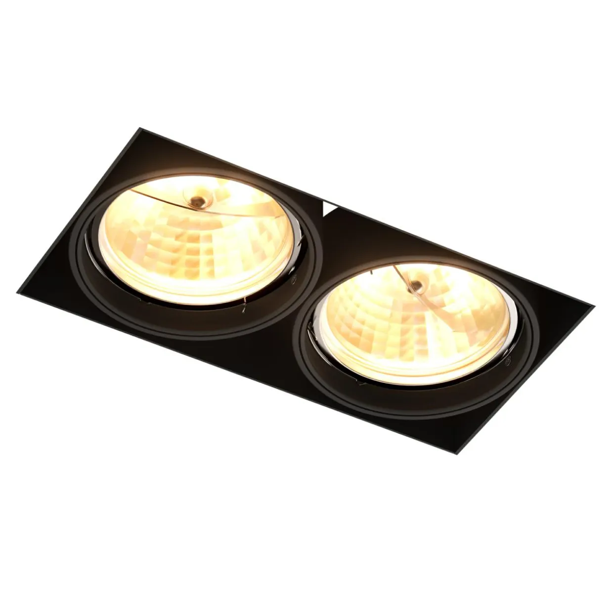 Reflektor podtynkowy 2-punktowy czarny ONEON DL - długość 30 cm