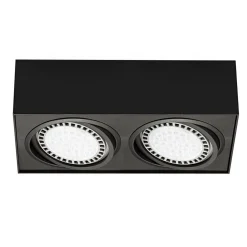 Reflektor 2-punktowy natynkowy czarny BOXY CL 2
