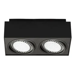 Reflektor 2-punktowy natynkowy czarny BOXY CL 2