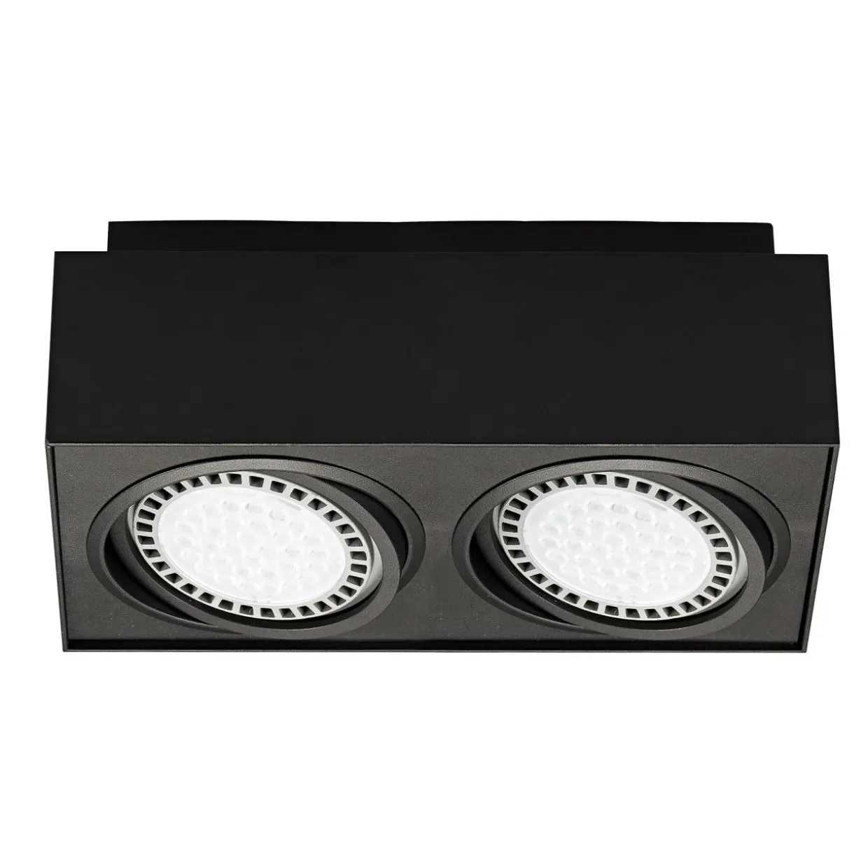 Reflektor 2-punktowy natynkowy czarny BOXY CL 2