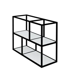 Regał KAMPO 100,2 cm + białe półki INSIDE