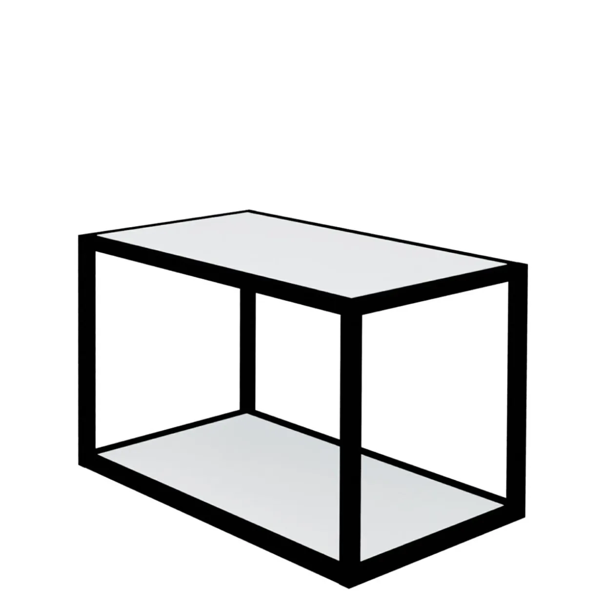 Regał KAMPO 59,7 cm + komplet białych półek INSIDE