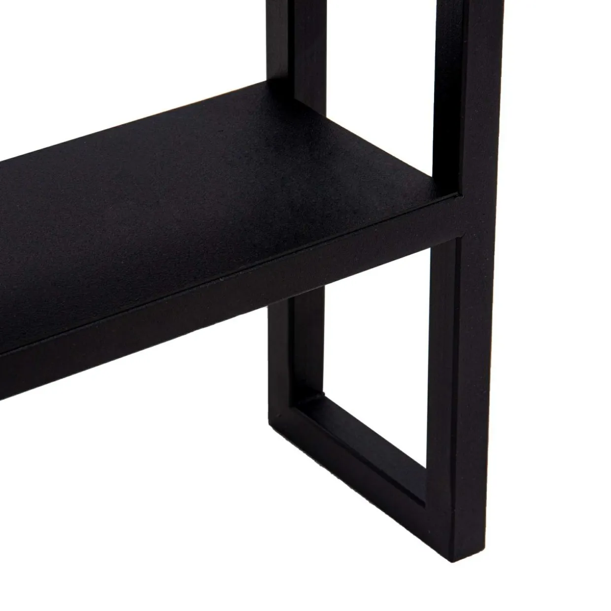 Regał nadstawny na przyprawy czarny metal KAMPO 60 cm