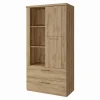 Regał półotwarty 2 szuflady niski DOORSET