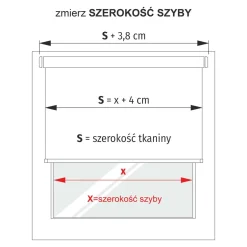 Roleta DZIEŃ NOC 68x140 cm