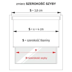 Roleta DZIEŃ NOC 50x140 cm