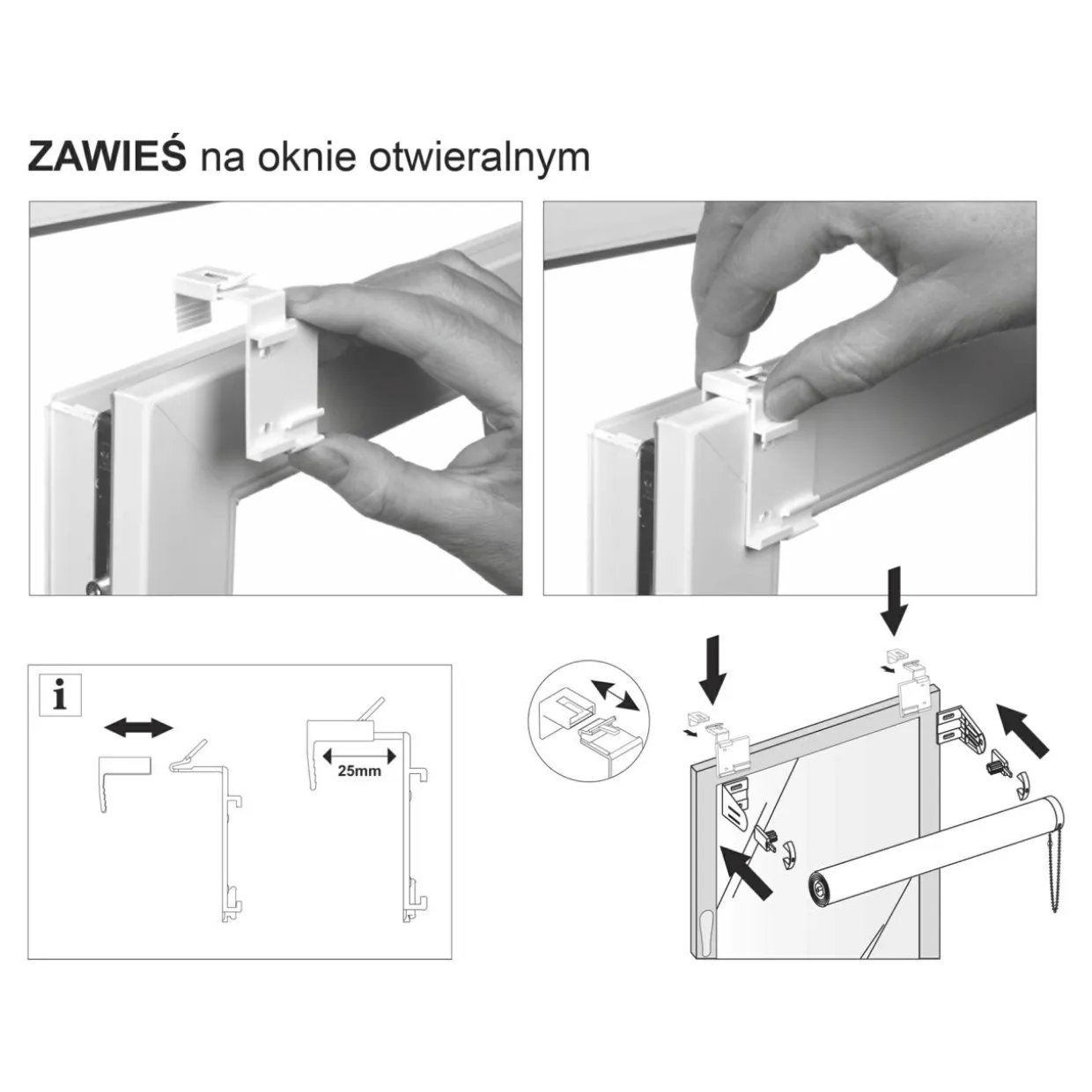 Roleta mini MADRYT 80x160 cm