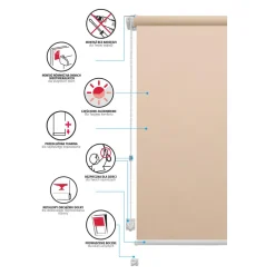 Roleta mini MADRYT 80x160 cm