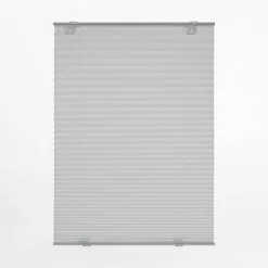 Roleta plisowana z przyssawkami, szara 47x100 cm