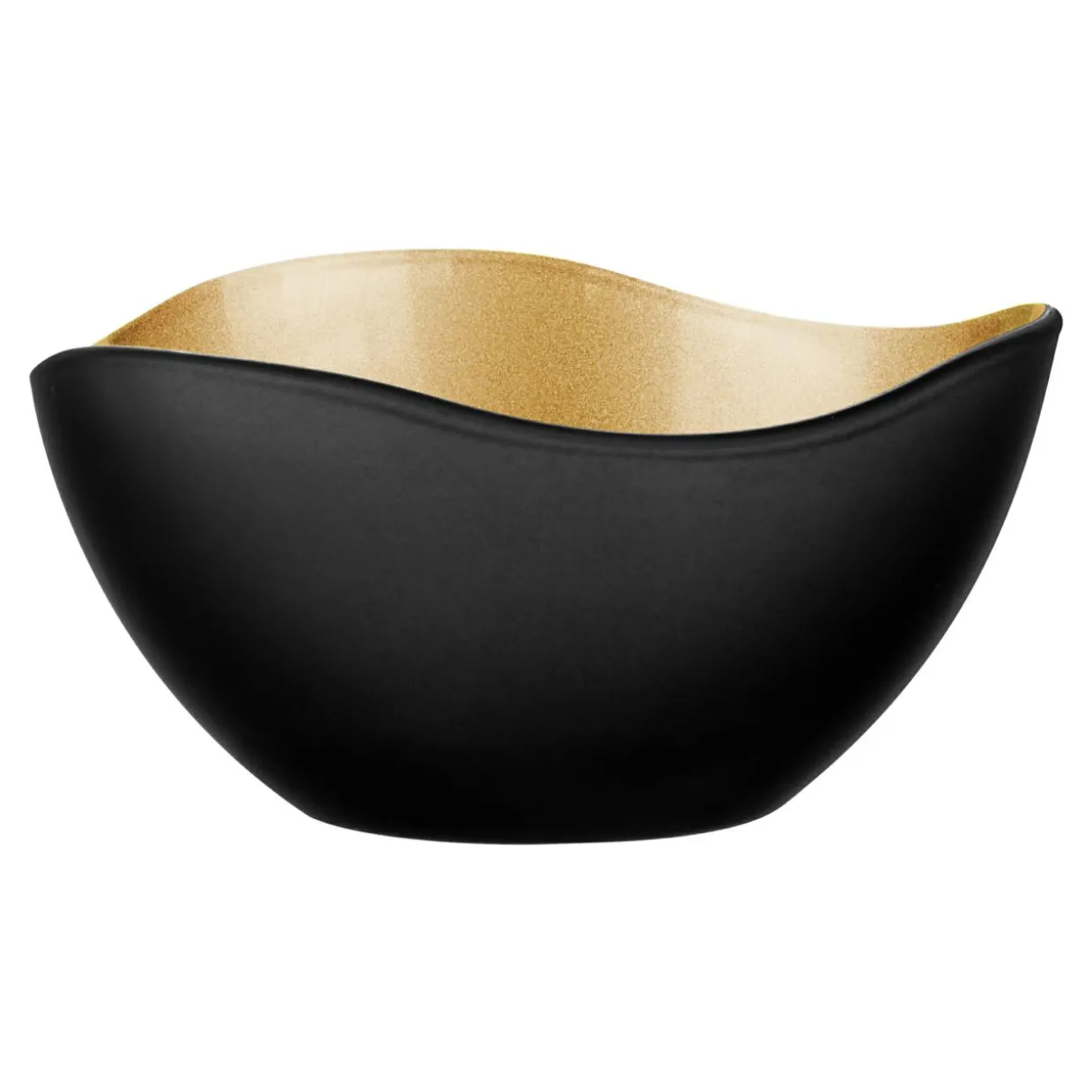 Salaterka czarno-złota GLAMOUR 12 cm