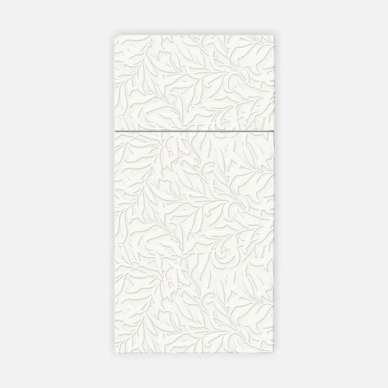 Serwetki z kieszonką na sztućce białe POCKET INSPIRATION FLORAL, 16 szt.
