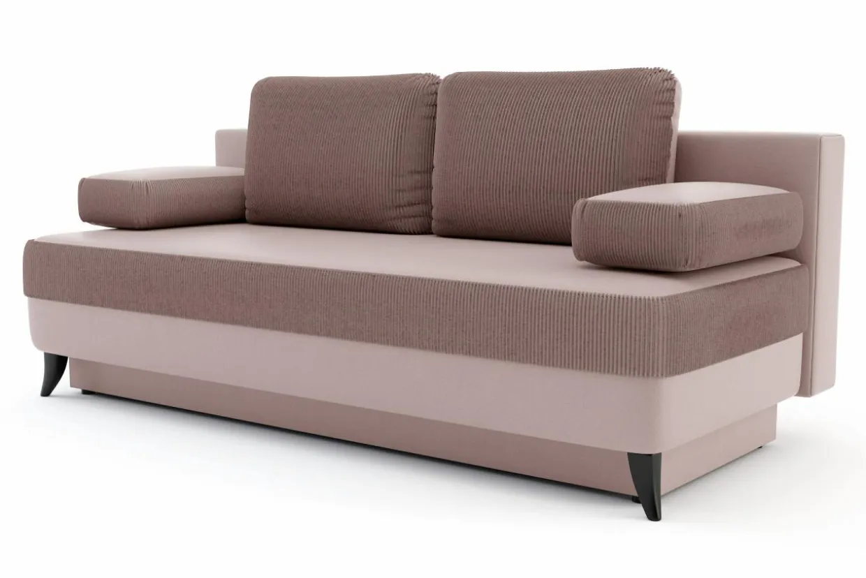 Sofa 3 osobowa rozkładana różowa GLORIA