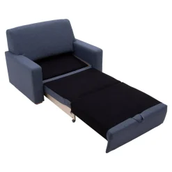 Sofa 1,5 osobowa rozkładana szara MONTY